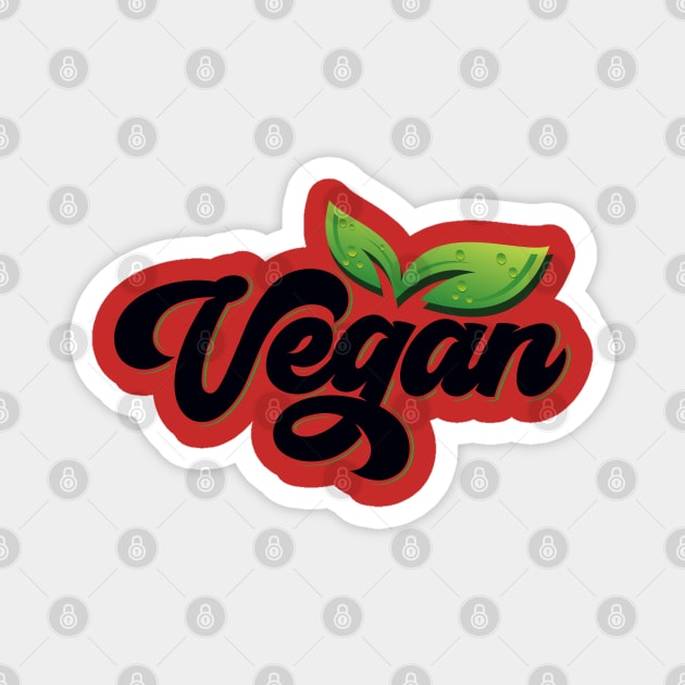 Vegan Life Magnet by Redroomedia