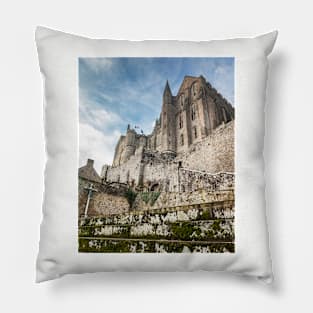 Historic Mont Saint Michel - Normandy, France Pillow