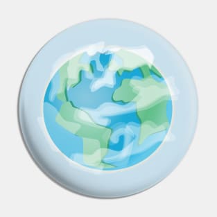 Earth save the planet Pin