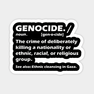 Ceasefire in Gaza STOP the genocide Magnet