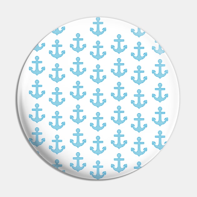 Anchor blue captain pattern design Pin by Shirtbubble