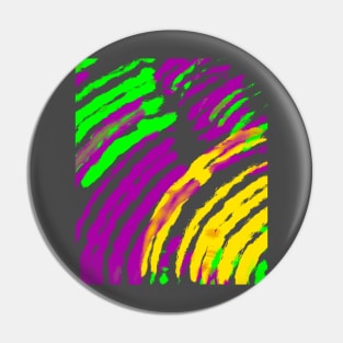 Abstract Mardi Gras Design 2023 Pin