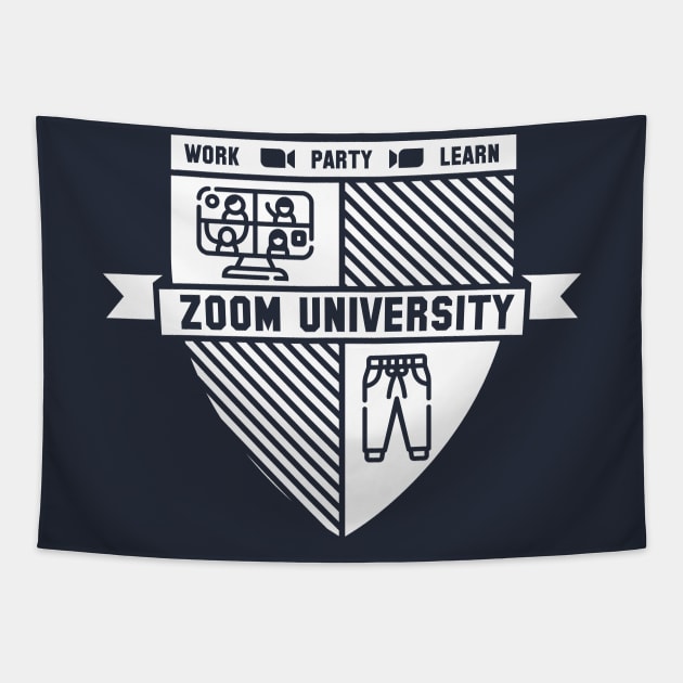 Zoom University - Work Party Learn Tapestry by RetroReview