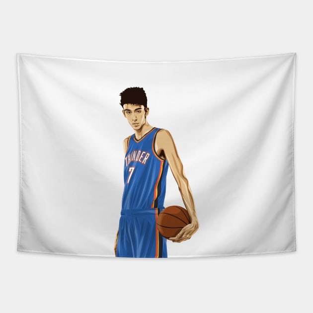 Chet Holmgren OKC Thunder Tapestry by knnthmrctn