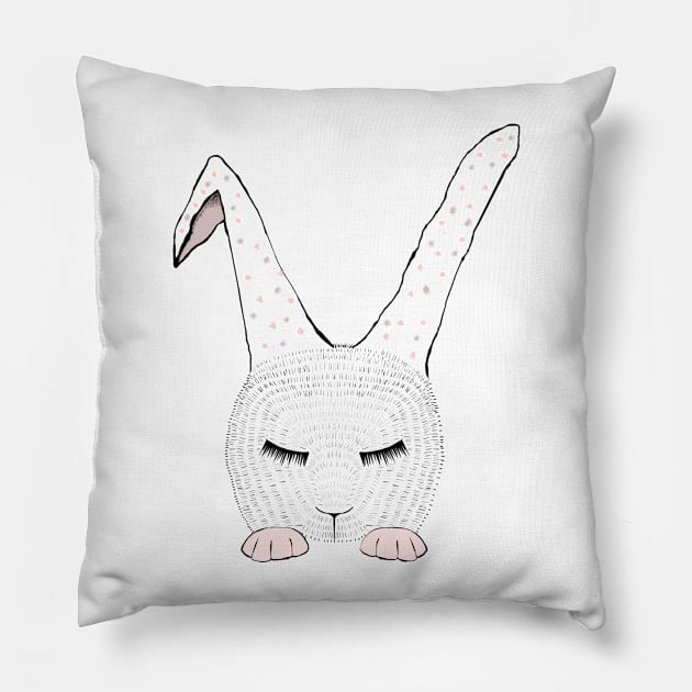 Sleeping Bunnie Pillow by msmart