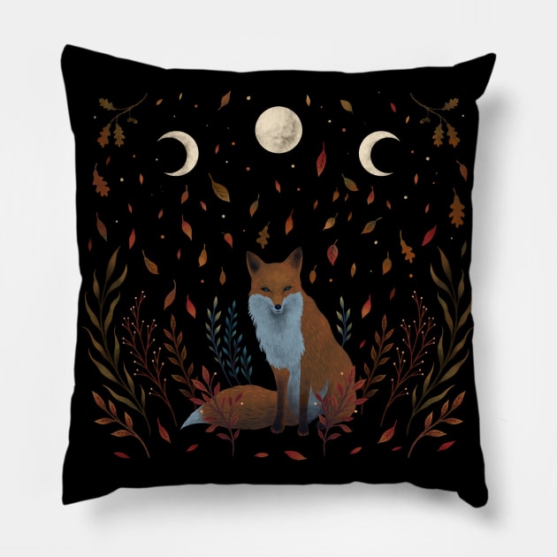 Autumn Fox Pillow by Episodic Drawing