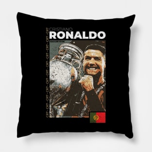 Cristiano Ronaldo - Street Art - Soccer Icons Pillow