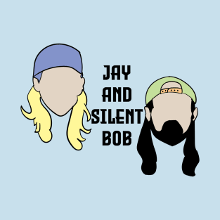 Retro Jay and Silent Bob Fan Art Design T-Shirt