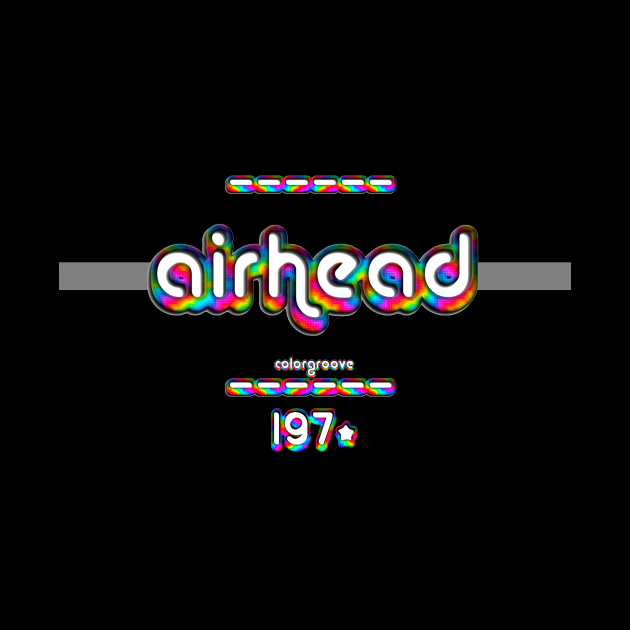 Airhead 1970 ColorGroove Retro-Rainbow-Tube nostalgia (wf) by Blackout Design