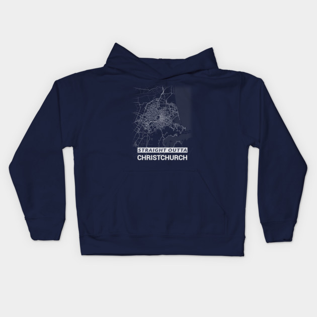 Straight Outta Christchurch New Zealand Nz Canterbury City Map