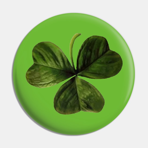 Shamrock Clover Irish Symbol Vector Cut Out Pin by taiche