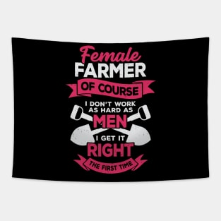 Farming Farm Female Farmer Girl Gift Tapestry