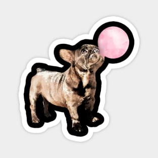 French bulldog funny bubble gum Magnet