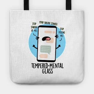 Tempered-mental Glass Cute Cellphone Pun Tote