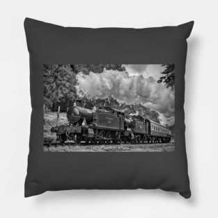 Two GWR Prairies - Black and White Pillow