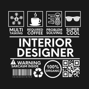 Interior Designer   Black T-Shirt