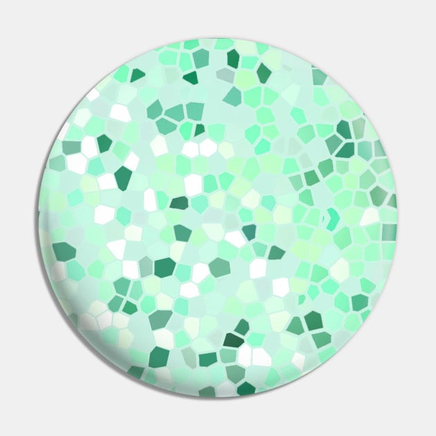 Mint Mosaic Pin by Klssaginaw