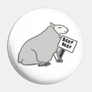 Beep Beep I'm a Sheep Pin