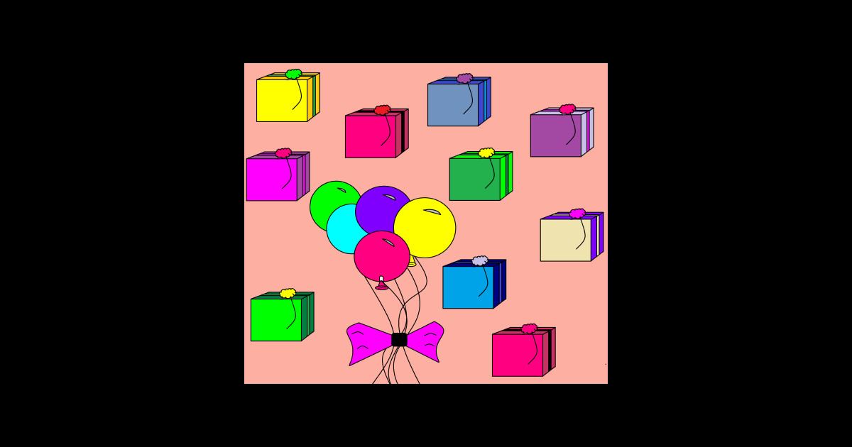 Party Party Time Balloons Gifts Sticker TeePublic