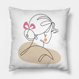 Abstract Woman Pillow