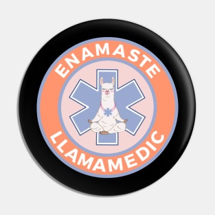 Funny Llama EMS EMT Paramedic Gift First Responder Medic Pin