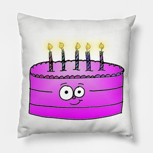 Happy Birthday Cake Doodle Pillow