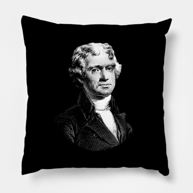 President Thomas Jefferson Pillow by warishellstore