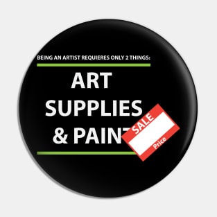 art supplies and pain Pin