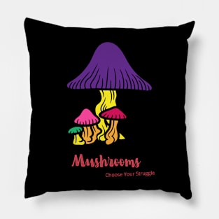 Mushrooms (No Background) Pillow