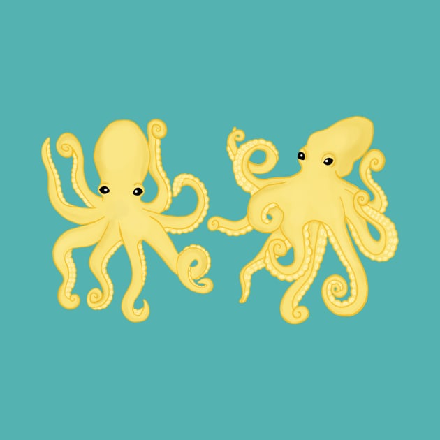 Yellow Octopi by tangerinetane