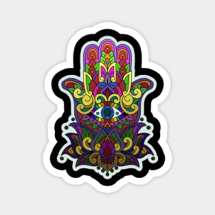 Rainbow Hamsa Magnet