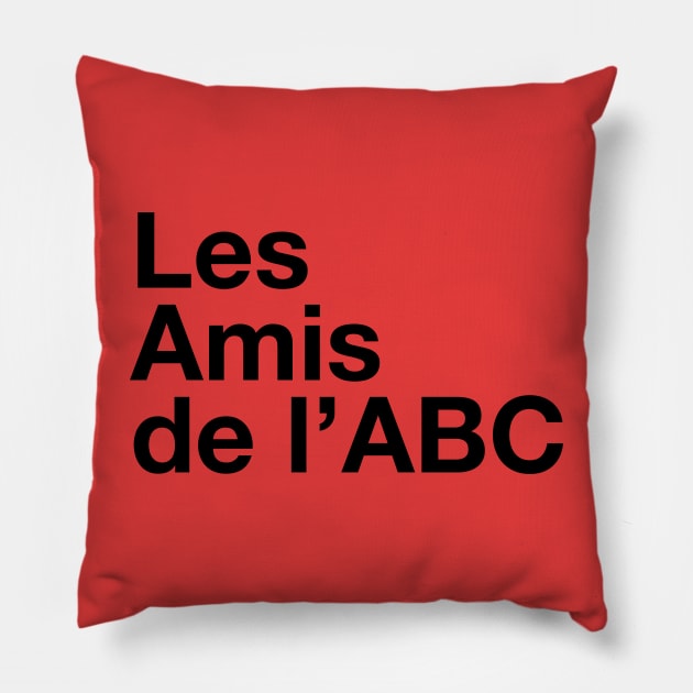 Les Amis de l'ABC letters Pillow by byebyesally