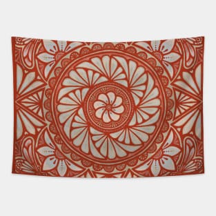 Pasifika burnt orange Tapestry