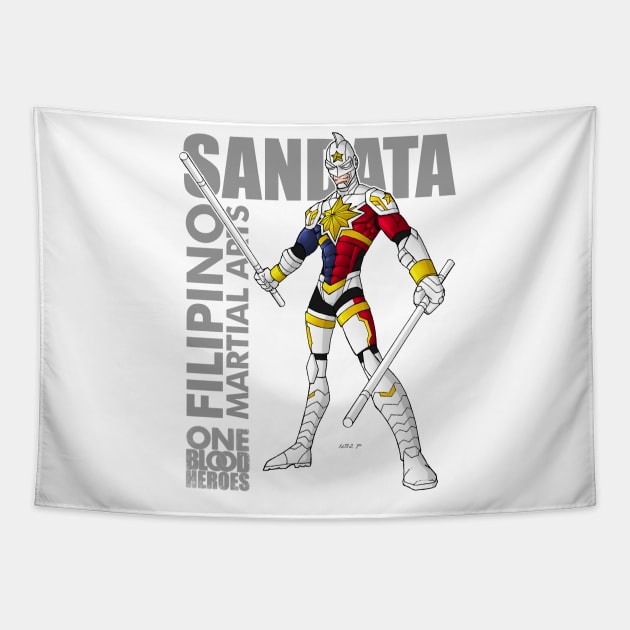 Filipino Martial Arts Master Sandata Tapestry by artofnerp