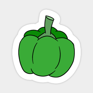 Green Bell Pepper Magnet