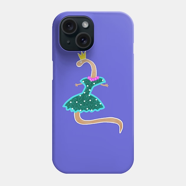 Cute worm in a crown. Phone Case by artistagniya