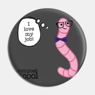 compost worm (nerd) Pin