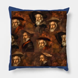 Rembrandt Paintings Mashup Pillow