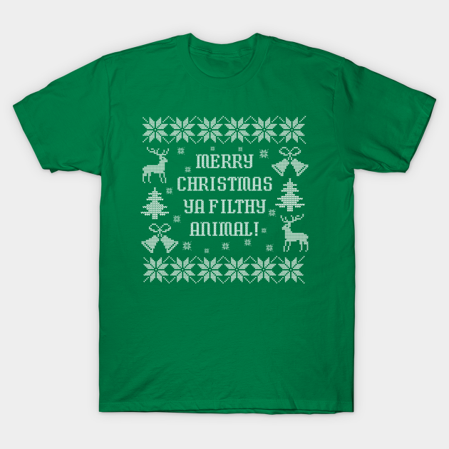 Merry Christmas Ya Filthy Animal! - Home Alone Movie - T-Shirt | TeePublic Merry Christmas Ya Filthy Animal! - Home Alone Movie - T-Shirt | TeePublic