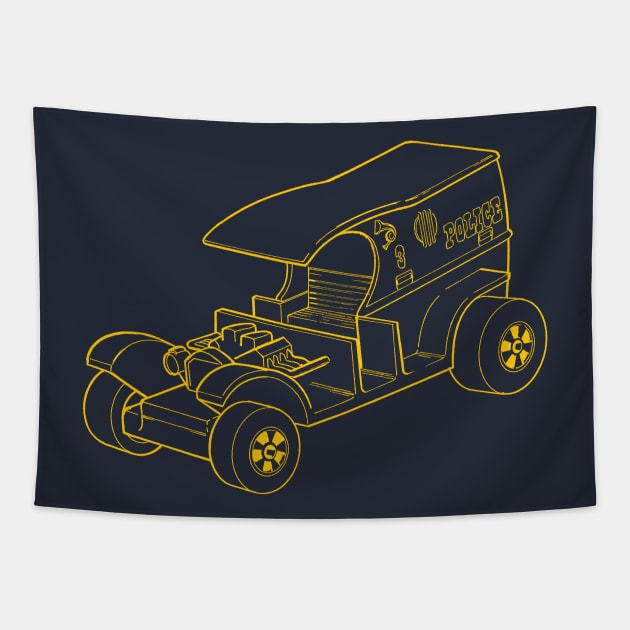 Hot Wheels Paddy Wagon Tapestry by Wyld Bore Creative