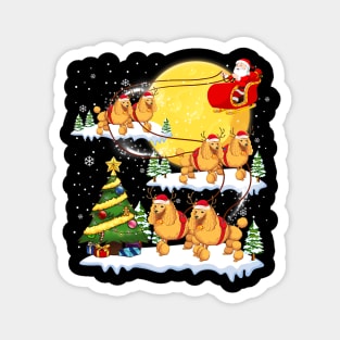 Poodle Reindeer Christmas Magnet