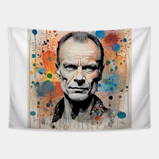 Watercolor fantasy with Sting Tapestry