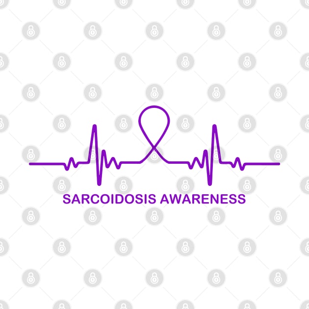 Sarcoidosis Awareness Heartbeat - In This Family We Fight Together by BoongMie