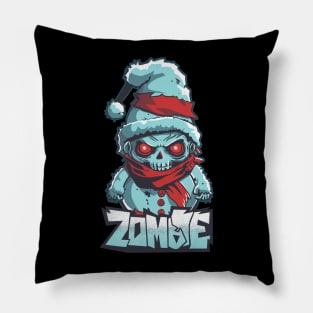 Zombie Snowman Pillow