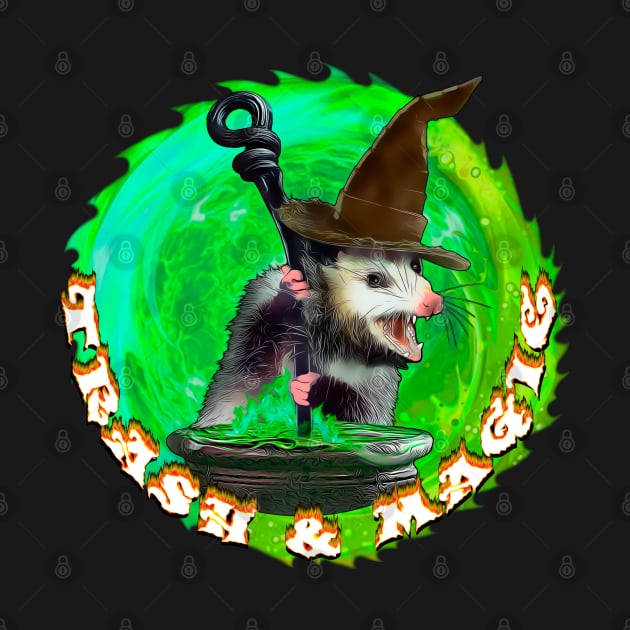 Trash and magic Opossum by SafSafStore