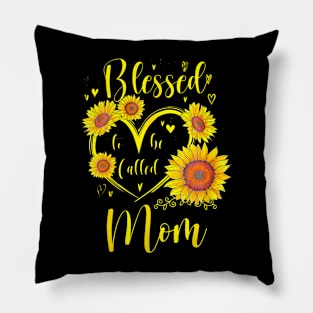 Blessed To Be Called Mom Sunflower Mothers Day Pillow