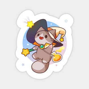 Dreamy Mage Cat Magnet