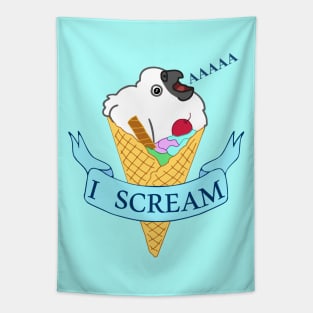 Ice Cream I Scream Baby Cockatoo Tapestry