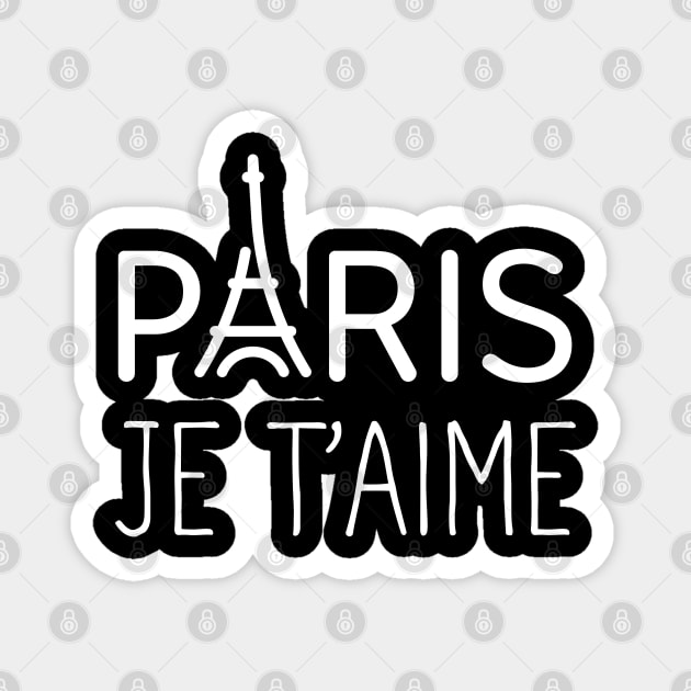 Paris Je T'aime I love Paris Eiffel Tower Magnet by Swagmart