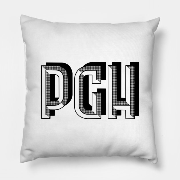 PGH Pittsburgh Pillow by fiberandgloss